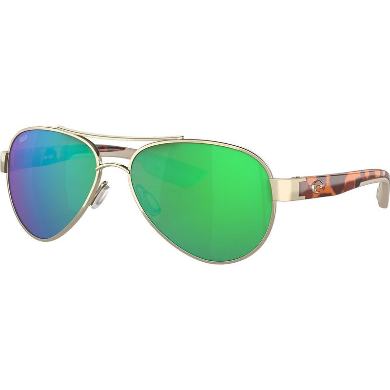 コスタ メンズ アクセサリー サングラス・アイウェア Costa Loreto 580G Polarized Sunglasses Rose Gold Temple Green Mir 580g グリーン