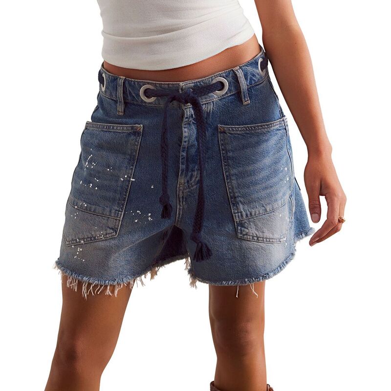 フリーピープル レディース ボトムス カジュアルパンツ Free People Moxie Short - Women's Timeless Blue ブルー｜ReVida 店