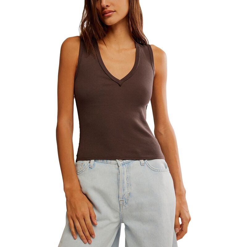 フリーピープル レディース トップス タンクトップ Free People Neria Tank Top - Women's Double Espresso