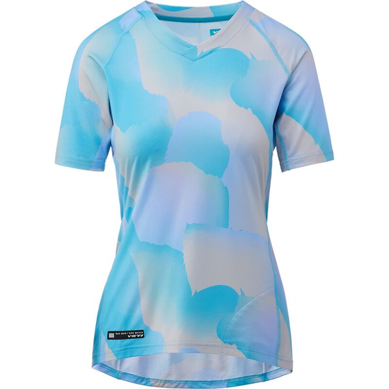 イエティ サイクル レディース トップス シャツ 半袖 ジャージー Yeti Cycles Enduro Short-Sleeve Jersey - Women's Turq Clouded|ReVida 店