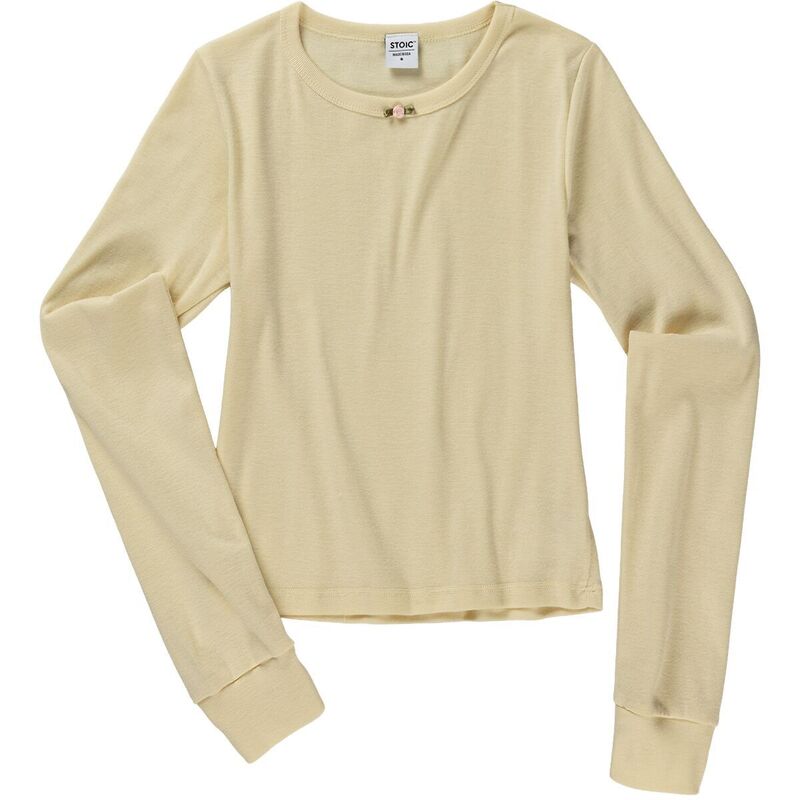 ストア学派 レディース トップス ティーシャツ 長袖 Stoic Rosette Long-Sleeve T-Shirt - Women\u0027s Cream 皮膚軟化剤 Tシャツ・カットソー-トップス-レディースファッション