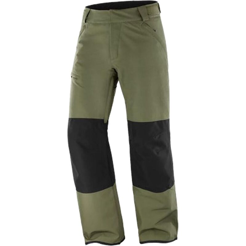 サロモン メンズ ボトムス カジュアルパンツ Salomon Transfer Puff Pant - Men's Olive Night/Deep Black ブラック