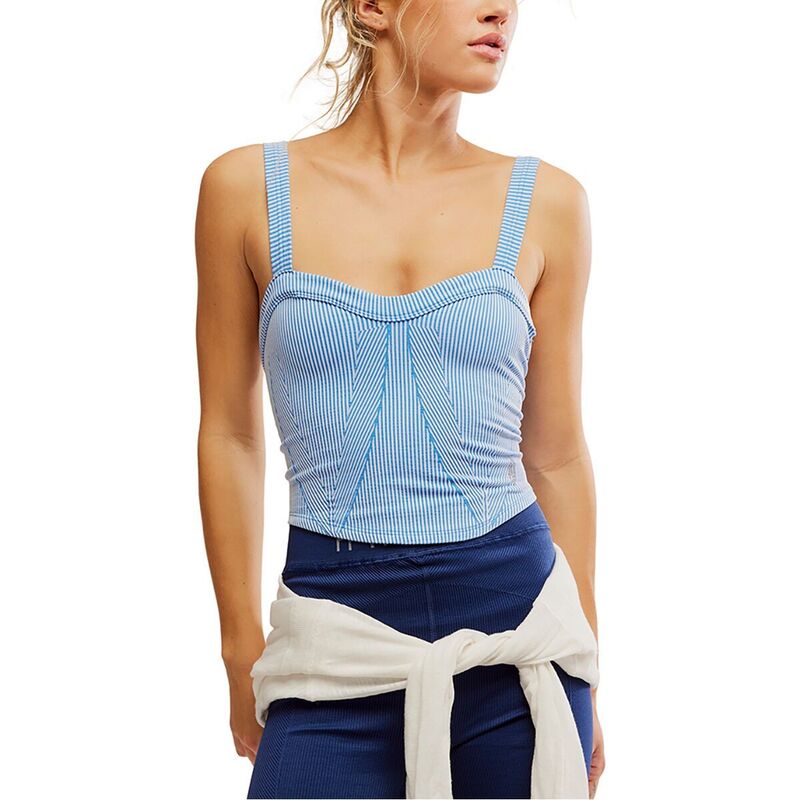 フリーピープル レディース トップス Tシャツ FP Movement Perfectly Plated Cami - Women's Denim Blue Combo デニム