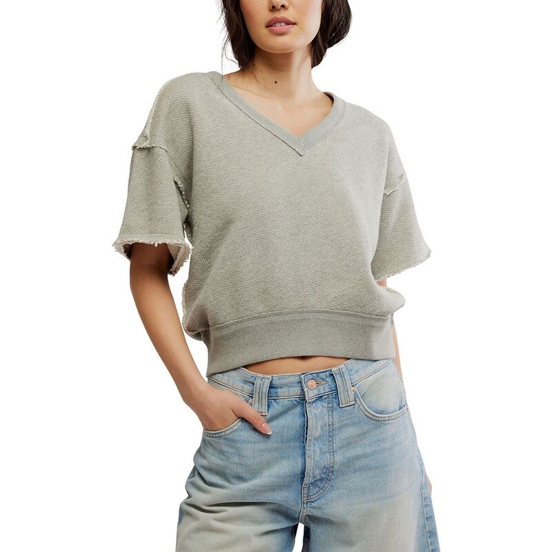 フリーピープル レディース トップス Tシャツ スウェット シャツ Free People So Easy Sweatshirt - Women Heather Grey グレー