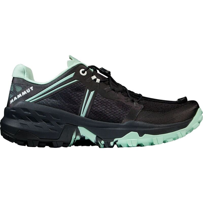 マムート レディース シューズ スニーカー Mammut Sertig Low Trail Running Shoe - Women's Black/Neo Mint ブラック