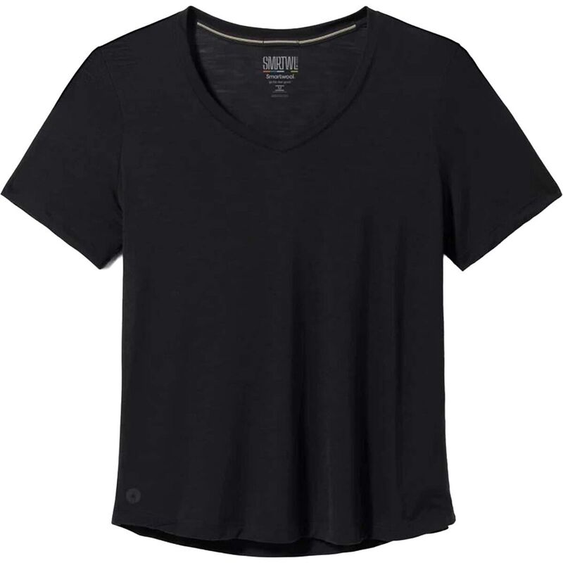 スマートウール レディース トップス Tシャツ Vネック 半袖 Smartwool Merino Sport 120 V-Neck Short-Sleeve Top - Women's Black ブラック