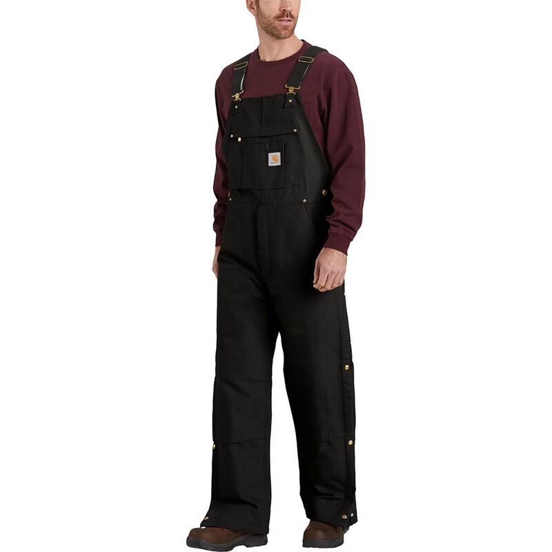 カーハート メンズ ボトムス カジュアルパンツ オーバーオール Carhartt Loose Fit Firm Duck Insulated Bib Overall - Men's Black ブラック
