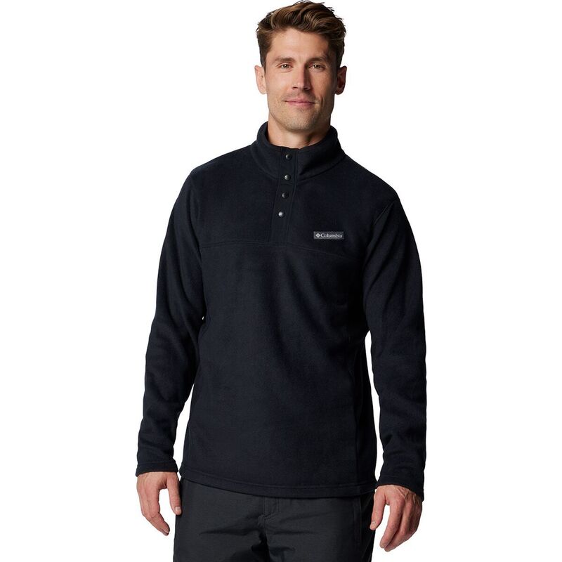 コロンビア メンズ アウター ジャケット・ブルゾン Tシャツ ジャケット Columbia Steens Mountain 1/2-Snap II Jacket - Men's Black ブラック|ReVida 店