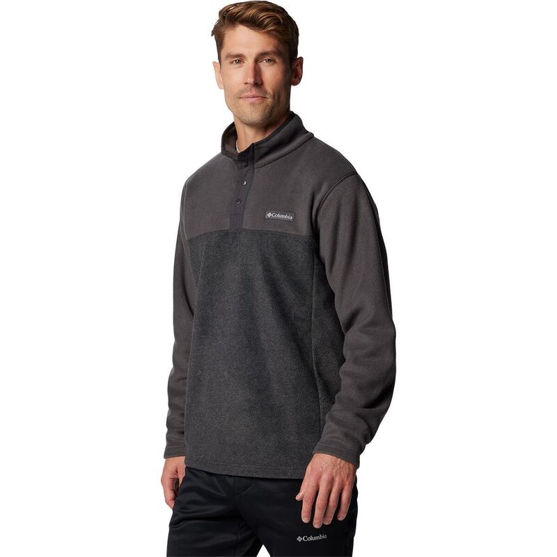 コロンビア メンズ アウター ジャケット・ブルゾン Tシャツ ジャケット Columbia Steens Mountain 1/2-Snap II Jacket - Men's Charcoal Heather/Shark チャコール|ReVida 店