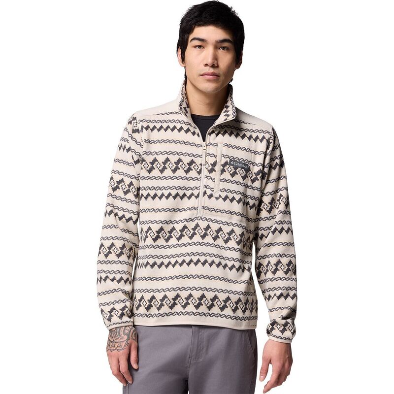 コロンビア メンズ アウター ジャケット・ブルゾン プリント セーター フリース Columbia Sweater Weather II Printed 1/2-Zip Fleece - Men's Dark Stone Knitknot ストーン