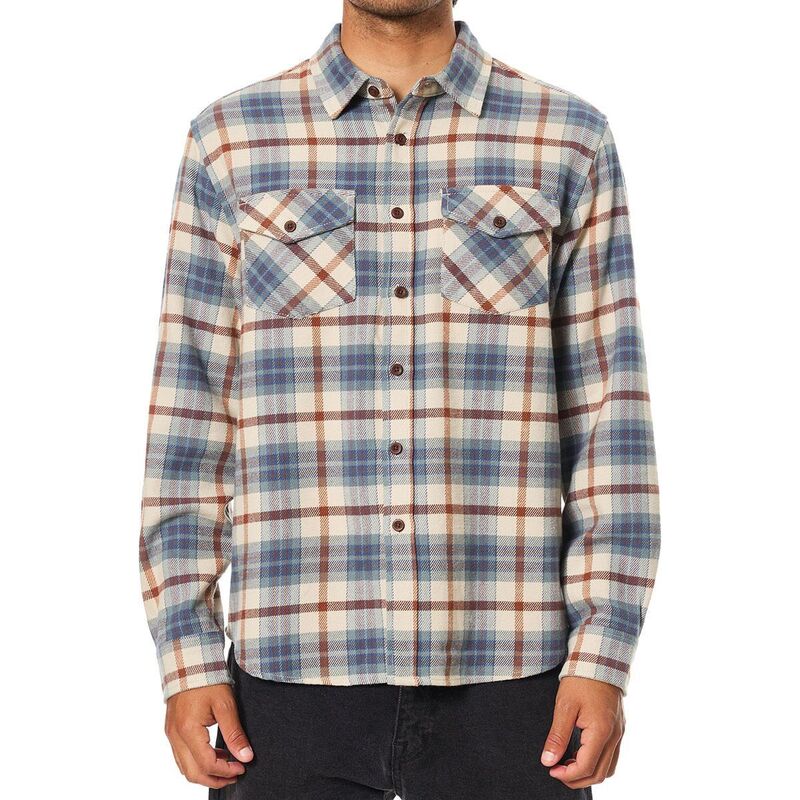 ケイティン メンズ トップス シャツ Katin Sierra Flannel - Men's Dusty Blue ブルー｜ReVida 店