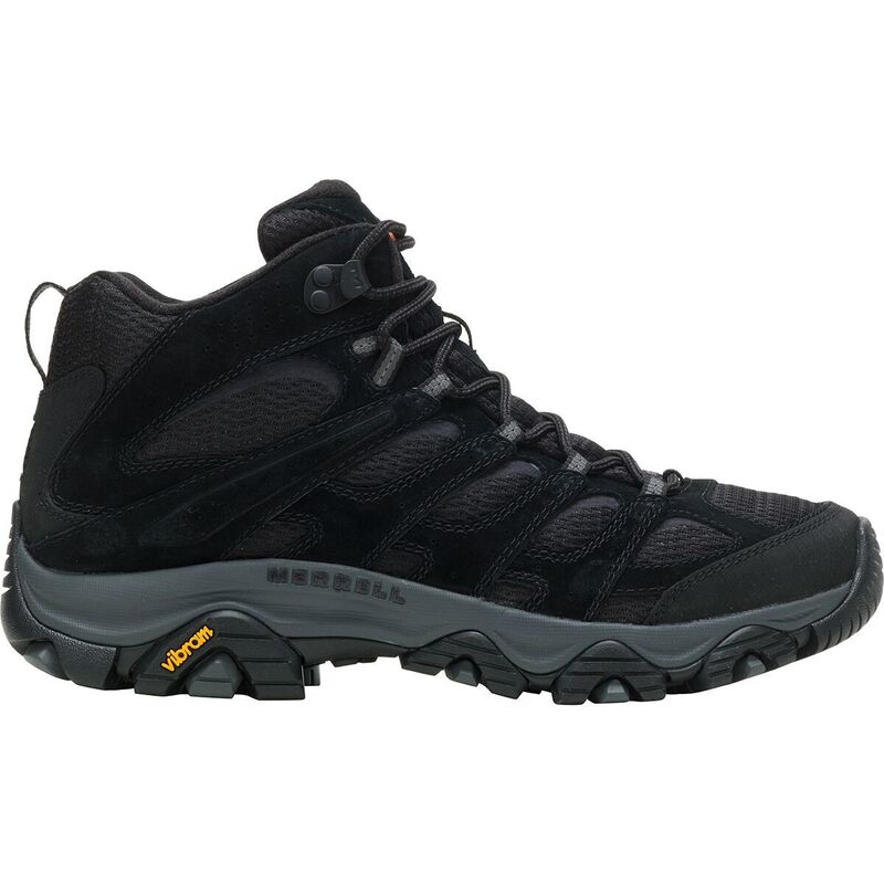 メレル メンズ シューズ ブーツ・レインブーツ Merrell Moab 3 Mid Hiking Boot - Wide - Men's Black Night ブラック