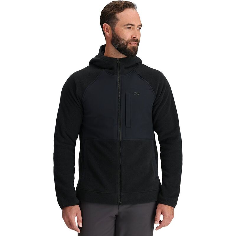 アウトドアリサーチ メンズ アウター ジャケット・ブルゾン パーカー Outdoor Research Polartec 200 Hoodie - Men's Black ブラック｜ReVida 店