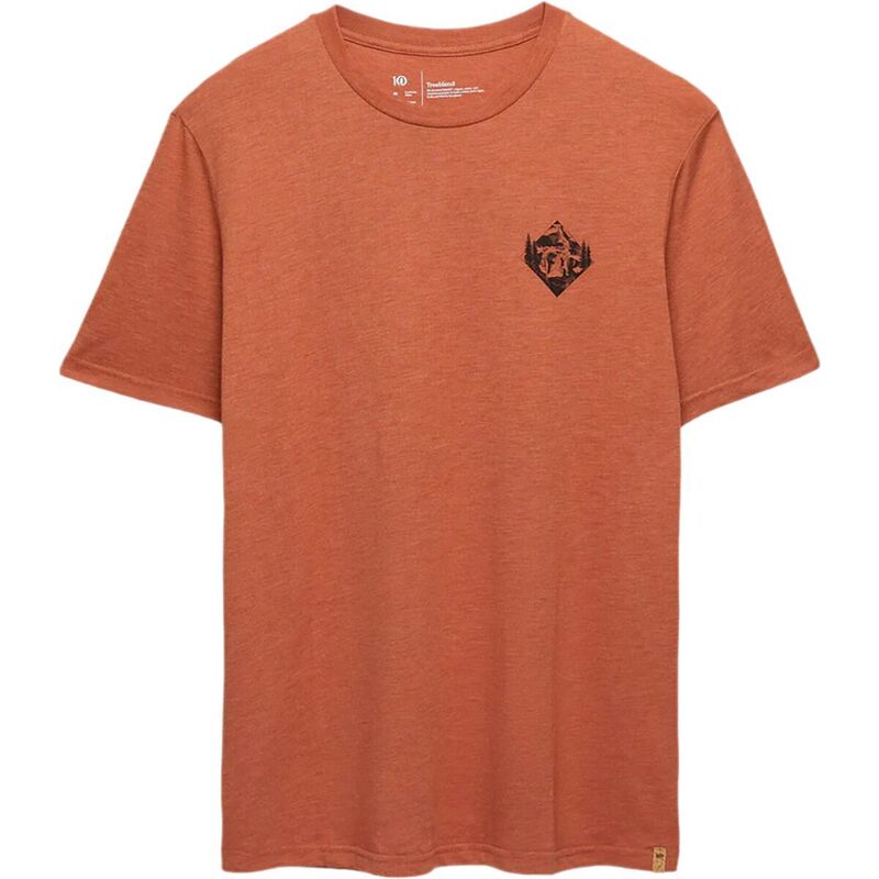 テンツリー メンズ トップス Tシャツ Tentree Bear Ridge T-Shirt - Men's Baked Clay Heather/Meteorite Black ブラック