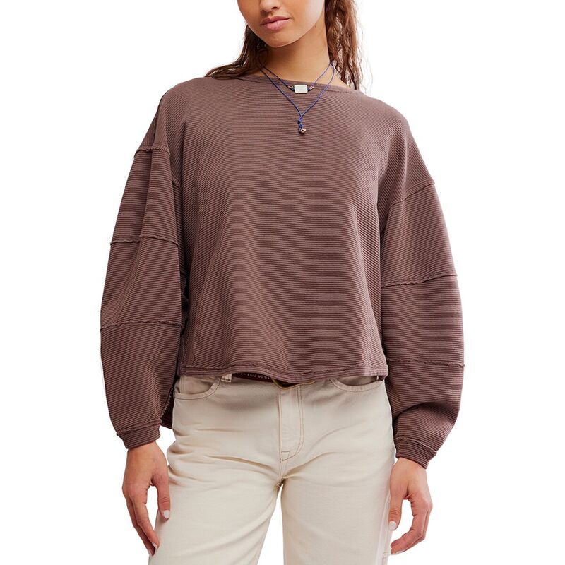 フリーピープル レディース トップス Tシャツ Free People Total Eclipse T-Shirt - Women's French Chocolate チョコレート|ReVida 店