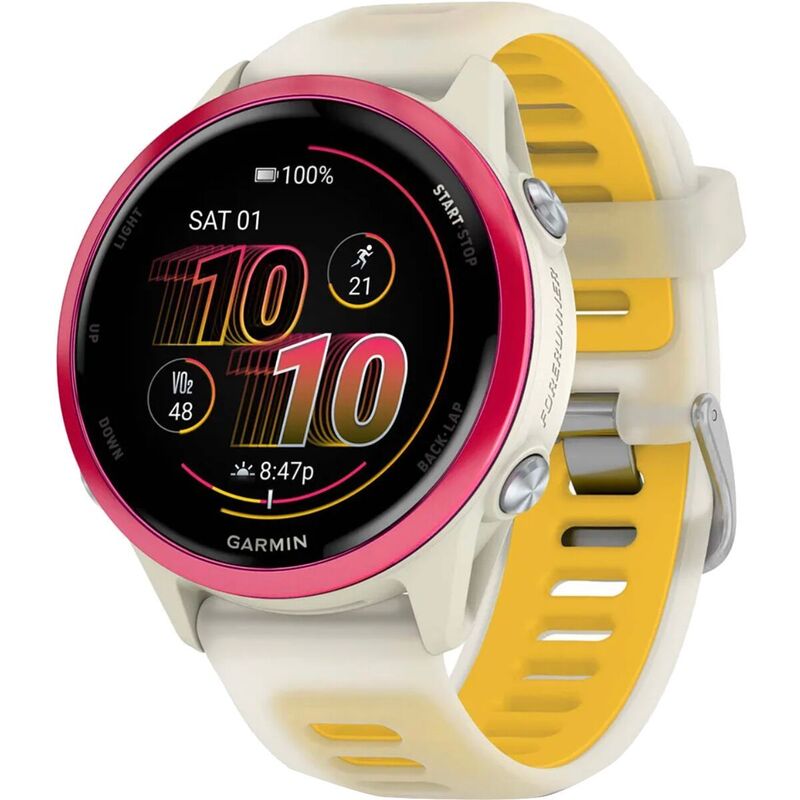 ガーミン メンズ アクセサリー 腕時計 Garmin Forerunner 570 Watch Raspberry (Bone/Mango Band)