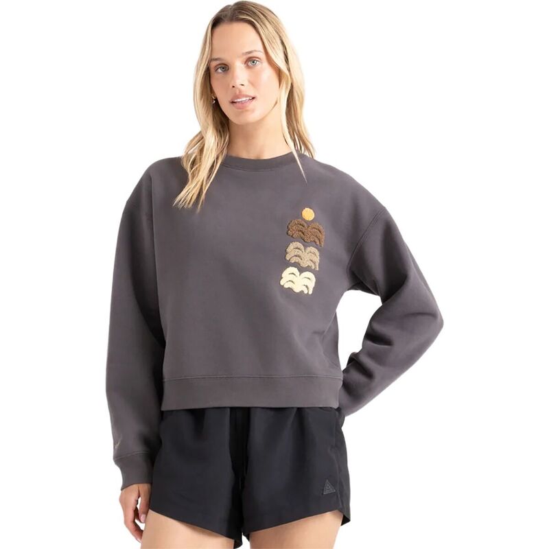 ローアク レディース アウター パーカー・スウェット スウェット シャツ Roark Port Crew Sweatshirt - Women's Faded Black ブラック|ReVida 店