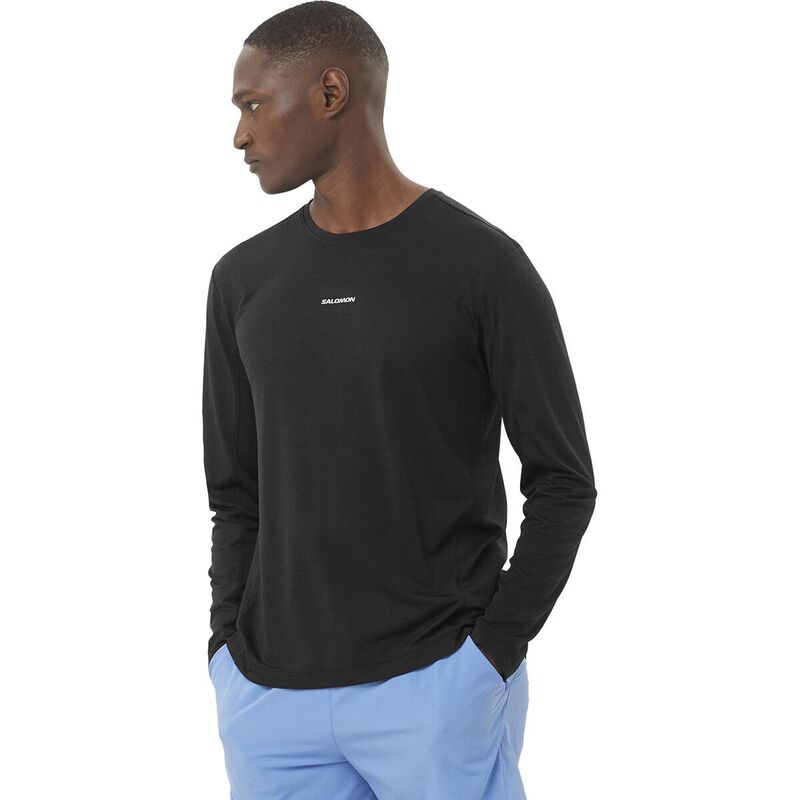 サロモン メンズ トップス シャツ Tシャツ 長袖 Salomon Shkout Core Long-Sleeve T-Shirt - Men's Deep Black ブラック