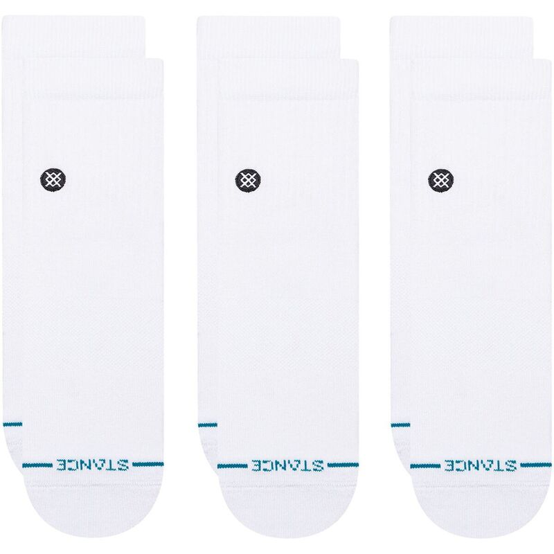 スタンス メンズ アンダーウェア 靴下 Stance Icon Quarter Sock - 3-Pack White ホワイト