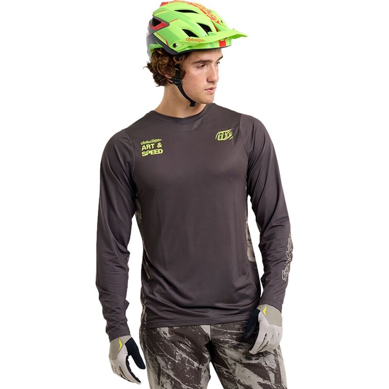 トロイリーデザイン メンズ トップス Tシャツ ジャージー 長袖 Troy Lee Designs Skyline Long-Sleeve Jersey - Men's Elemental Dark Earth