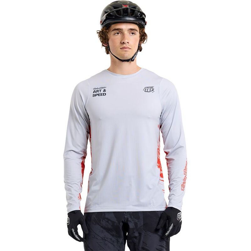 トロイリーデザイン メンズ トップス Tシャツ ジャージー 長袖 Troy Lee Designs Skyline Long-Sleeve Jersey - Men's Elemental Limestone