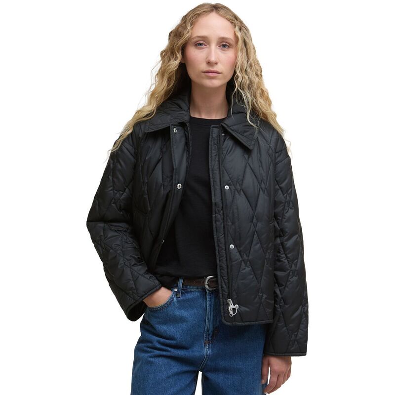 バブアー レディース アウター ジャケット・ブルゾン キルティング ジャケット Barbour Bernadette Quilted Jacket - Women's Black/Onyx Tartan ブラック