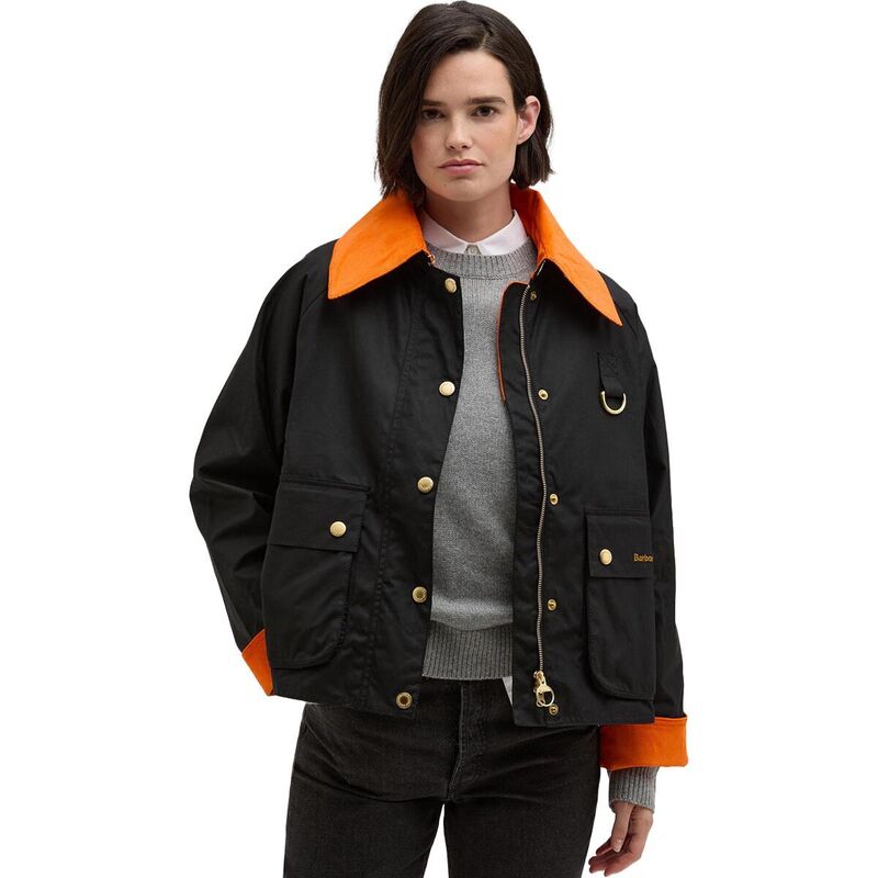 バブアー レディース アウター ジャケット・ブルゾン ジャケット Barbour Icons Spey Wax Jacket - Women's Black/Classic ブラック