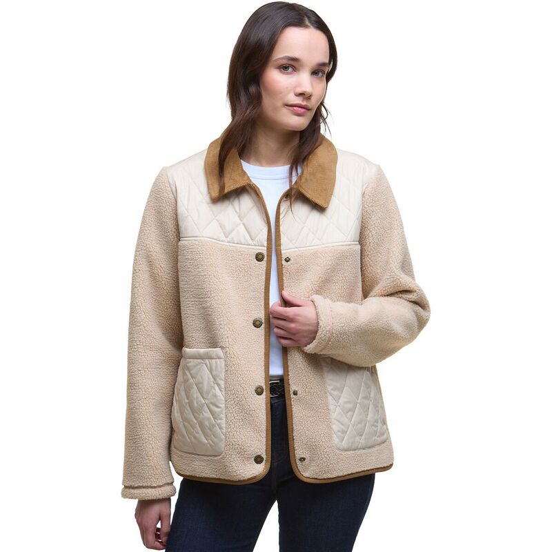バブアー レディース アウター ジャケット・ブルゾン フリース ジャケット Barbour Laurel Fleece Jacket - Women's Natural/Blanc