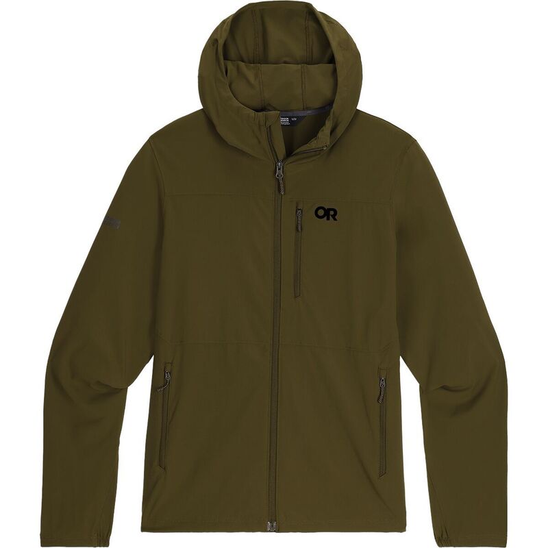 アウトドアリサーチ メンズ アウター ジャケット・ブルゾン フーデッドジャケット プリント ジャケット Outdoor Research Ferrosi DuraPrint Hooded Jacket - Men's Dark Olive オリーブ