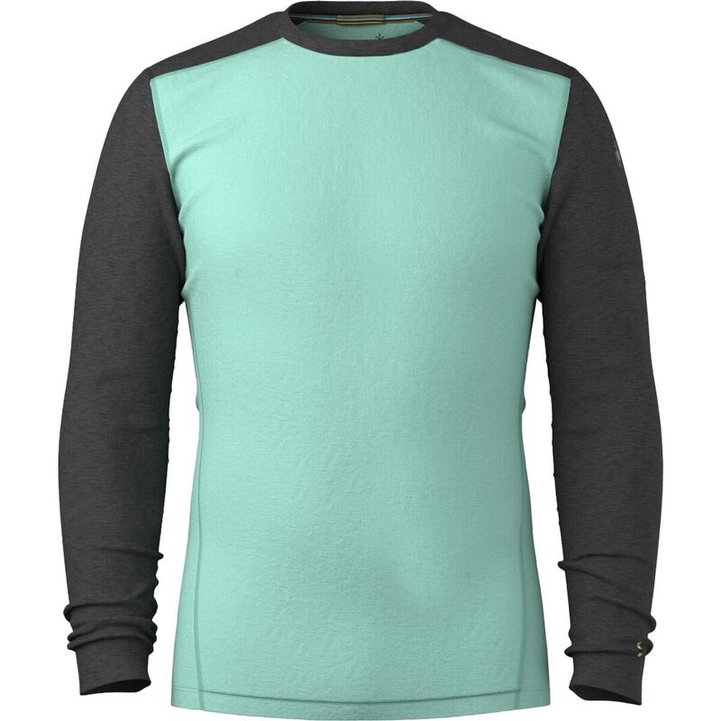 スマートウール メンズ トップス Tシャツ Smartwool Merino 250 Baselayer Crew - Men's Pacific Blue/Charcoal チャコール｜ReVida 店