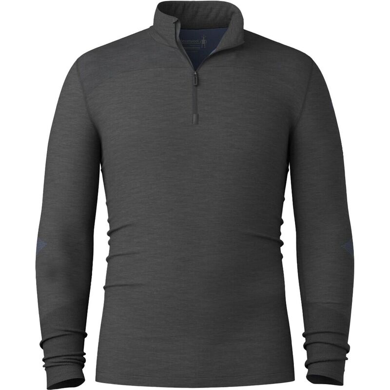 スマートウール メンズ トップス Tシャツ ニット Smartwool Intraknit Thermal Merino 1/4-Zip Base Layer Top - Men's Charcoal/Nightfall Blue チャコール
