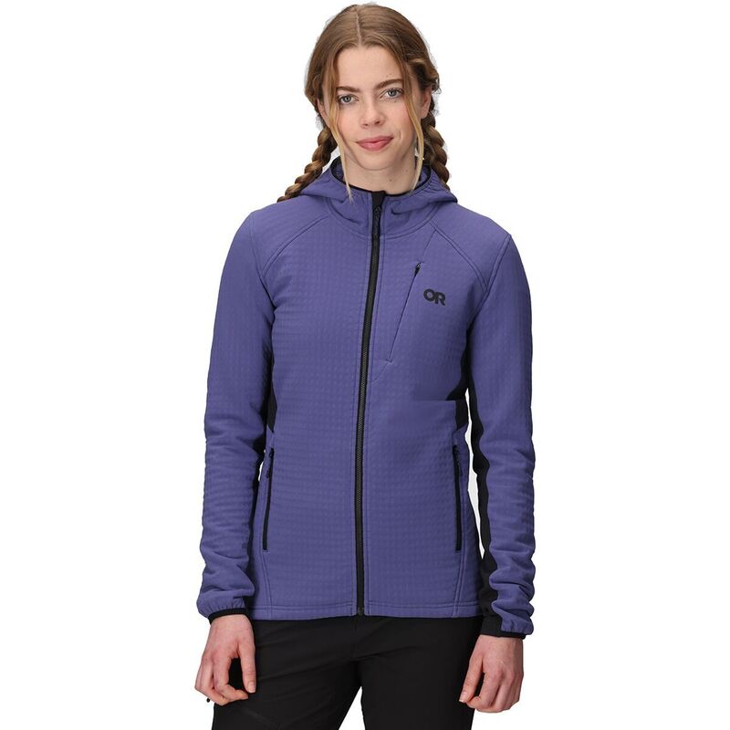 アウトドアリサーチ レディース アウター ジャケット・ブルゾン フーデッドジャケット プラスサイズ フリース ジャケット Outdoor Research Vigor Plus Fleece Hooded Jacket - Women's Galactic/Black ブラック