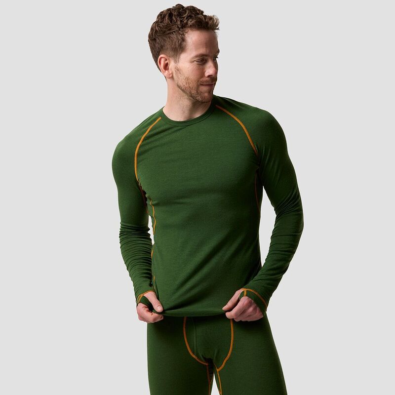 うしろ側カントリー メンズ トップス プルオーバー Backcountry Cedars RWS Merino Lt-Wt Baselayer Crew Top - Men\u0027s Douglas Fir