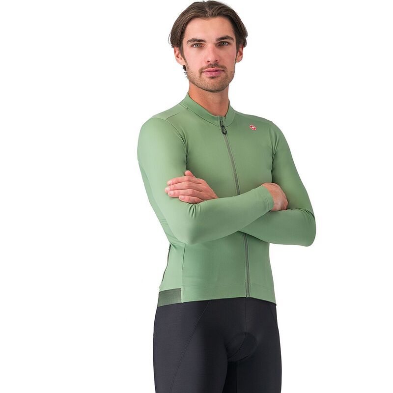 カステリ メンズ トップス Tシャツ ジャージー Castelli Espresso Thermal Jersey - Men's Green Pepper/Deep Green グリーン|ReVida 店