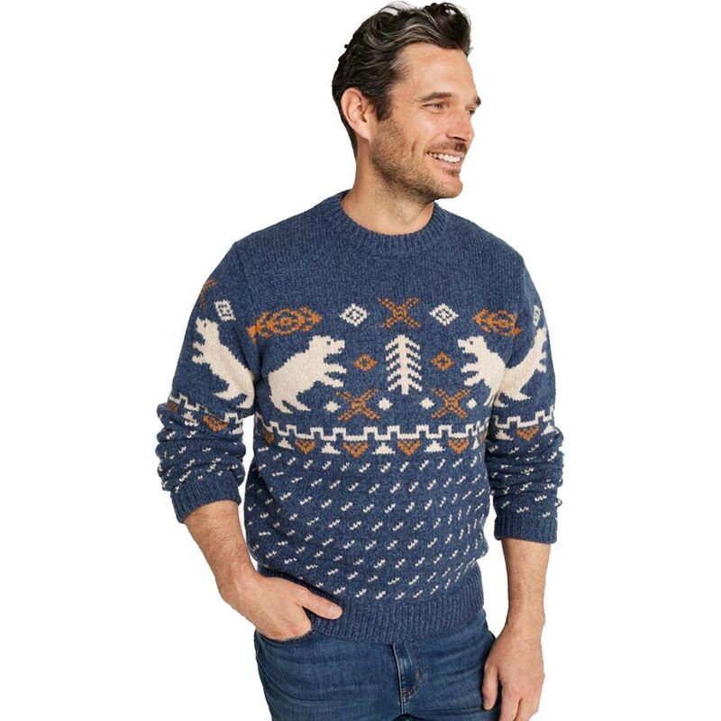 エルエルビーン メンズ アウター 編み物・プルオーバー 毛糸 プルオーバー L.L.Bean Bean\u0027s Classic Raggwool Fair Isle Reg Crew Sweater - Men\u0027s Rangeley Blue Fair Isle 青味
