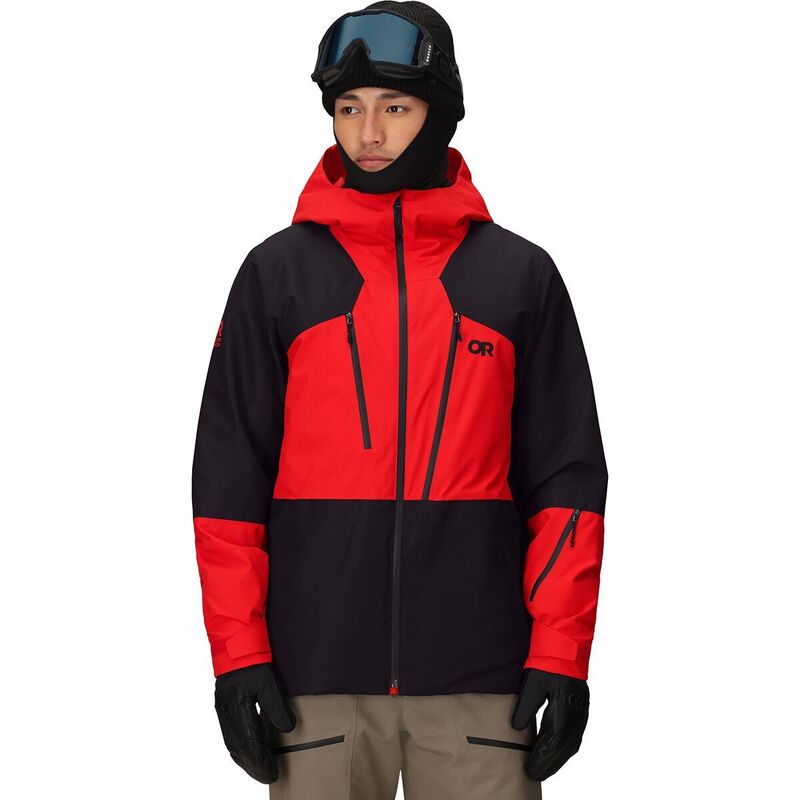 アウトドアリサーチ メンズ アウター ジャケット・ブルゾン ジャケット Outdoor Research Powderverse Jacket - Men Lingonberry/Black ブラック