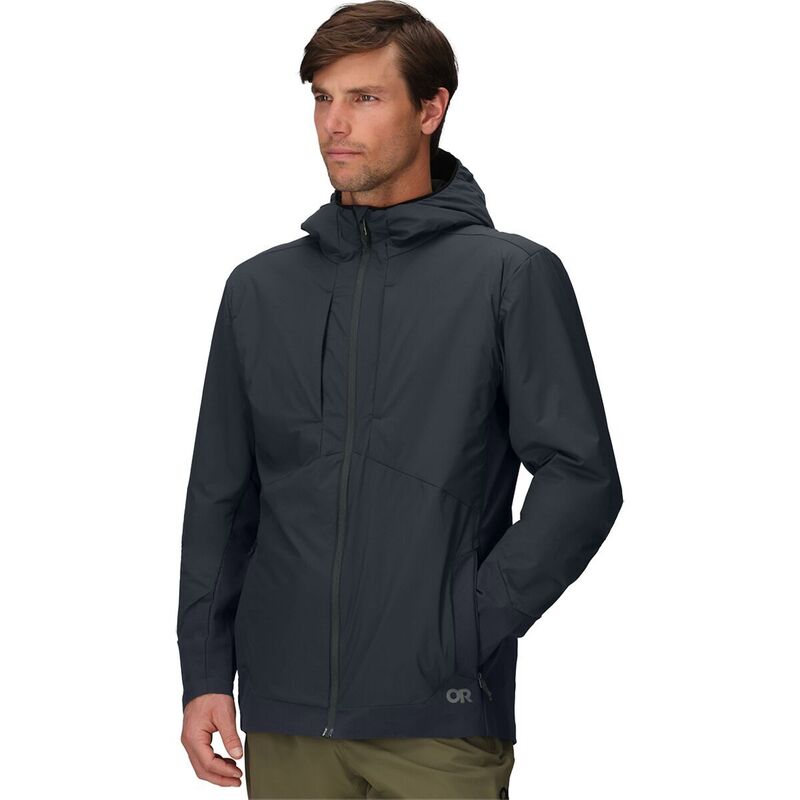 アウトドアリサーチ メンズ アウター ジャケット・ブルゾン フーデッドジャケット ジャケット Outdoor Research Shadow Hybrid Hooded Jacket - Men's Black ブラック