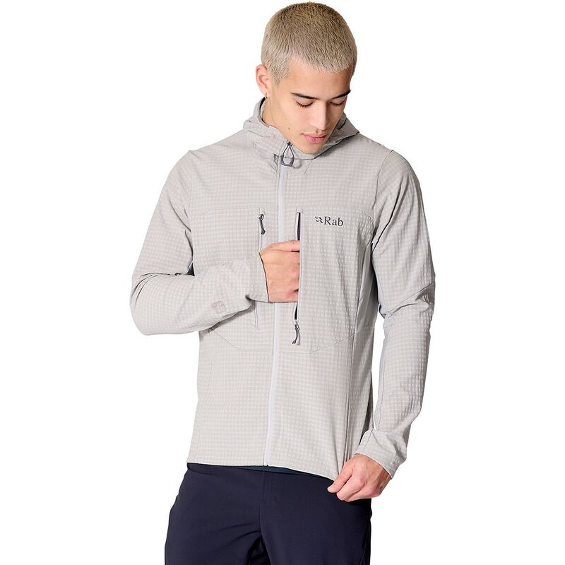 ラブ メンズ アウター ジャケット・ブルゾン パーカー Rab Ascendor Pro Hoodie - Men's Light Zinc