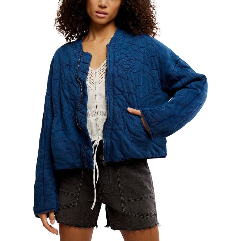 フリーピープル レディース アウター 上衣・上衣 流汗 プルオーバー Free People Rose Sweatshirt - Women\u0027s Indigo インディゴ