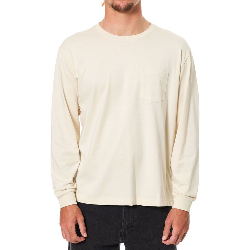 ケイティン メンズ トップス Tシャツ 長袖 Katin Base Long-Sleeve T-Shirt - Men's Vintage White ホワイト|ReVida 店