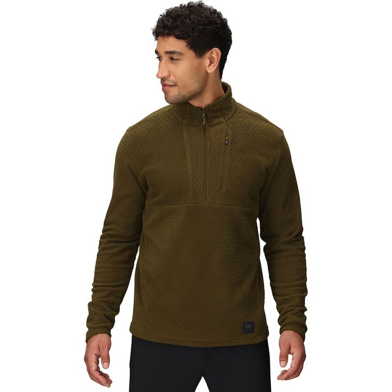 アウトドアリサーチ メンズ アウター ジャケット・ブルゾン フリース Outdoor Research Trail Mix XT Fleece 1/2-Zip Pullover - Men's Dark Olive オリーブ