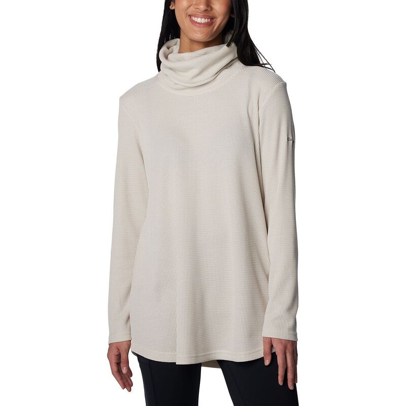 コロンビア レディース トップス Tシャツ Columbia Holly Hideaway Waffle Cowl Neck Pullover - Women's Dark Stone ストーン
