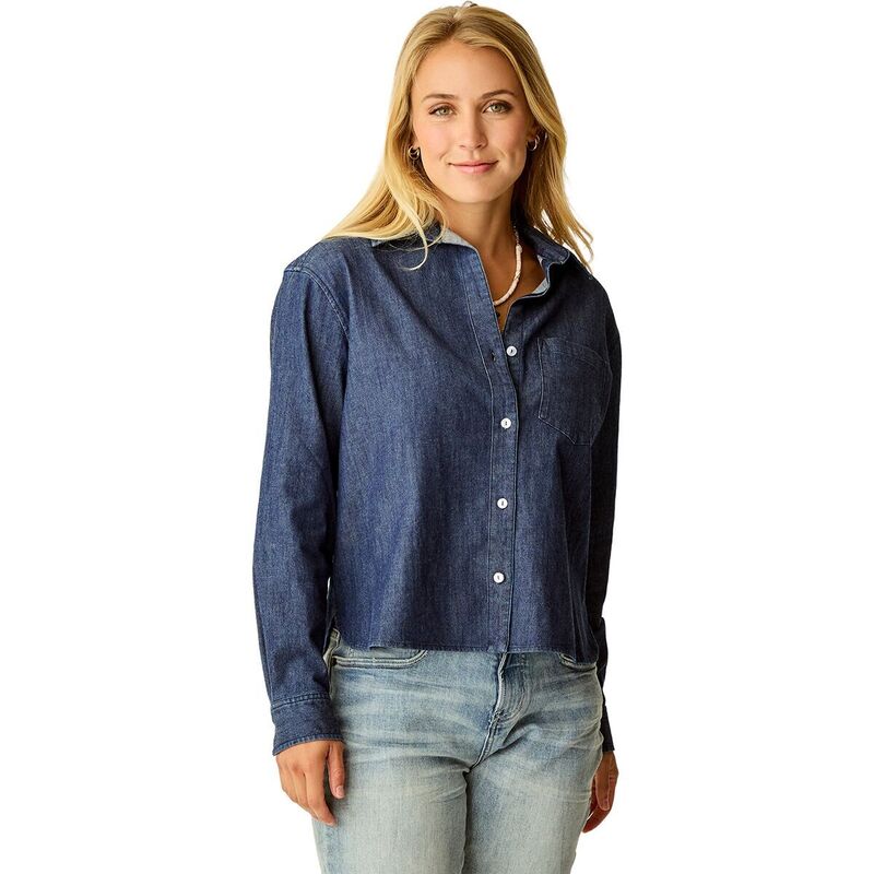 カーブデザイン レディース トップス Tシャツ Carve Designs Claire Twill Shirt - Women's Dark Indigo インディゴ
