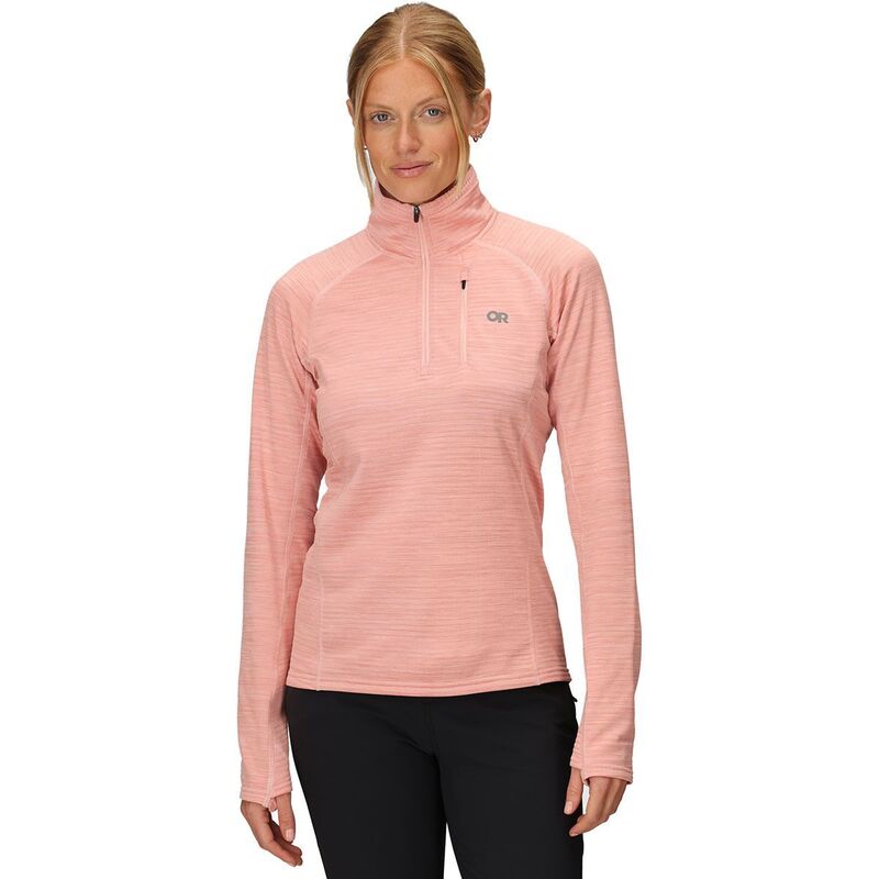 アウトドアリサーチ レディース アウター ジャケット・ブルゾン フリース ジャケット Outdoor Research Vigor Grid Fleece Quarter-Zip Jacket - Women's Lotus Heather ヘザー