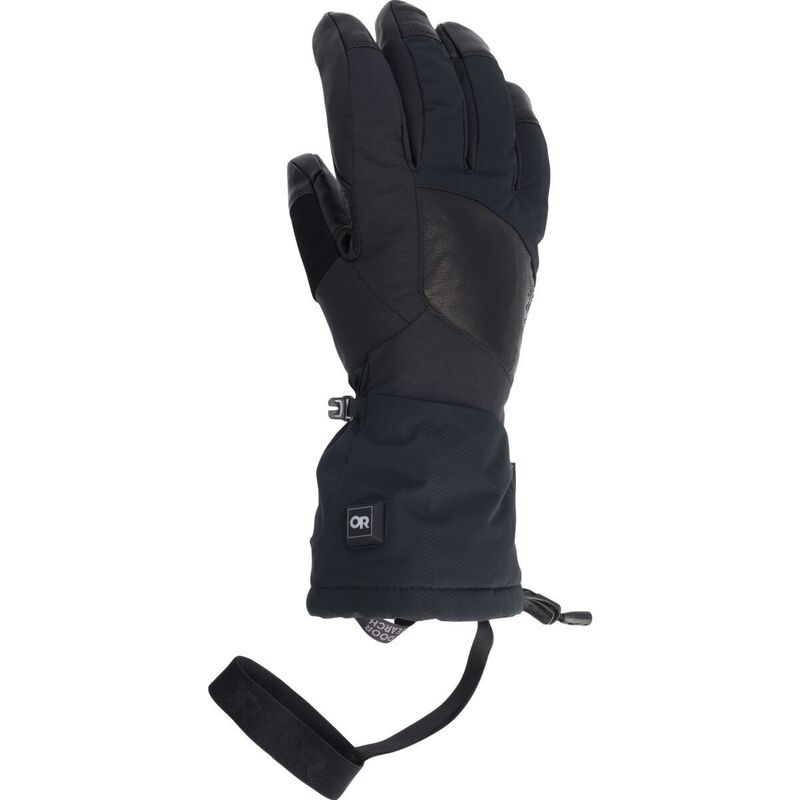 アウトドア問い合わせ メンズ 佩び物 グローブ Outdoor Research Prevail Heated GORE-TEX Glove Solid Black 黒いこと