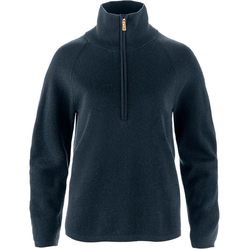 フェールラーベン レディース アウター ニット・セーター セーター Fjallraven Ovik Lite 1/2-Zip Sweater - Women's Dark Navy ネイビー