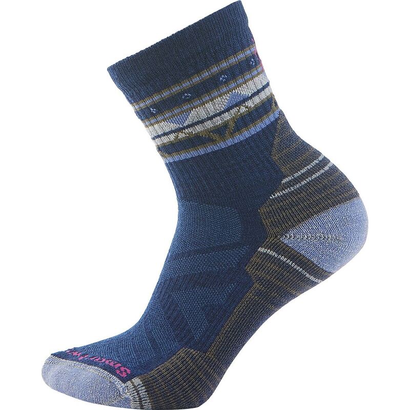 スマートウール レディース アンダーウェア 靴下 グラフィック Smartwool Performance Hike Lt Cushion Ethno Graphic Mid Crew - Women's Alpine Blue ブルー
