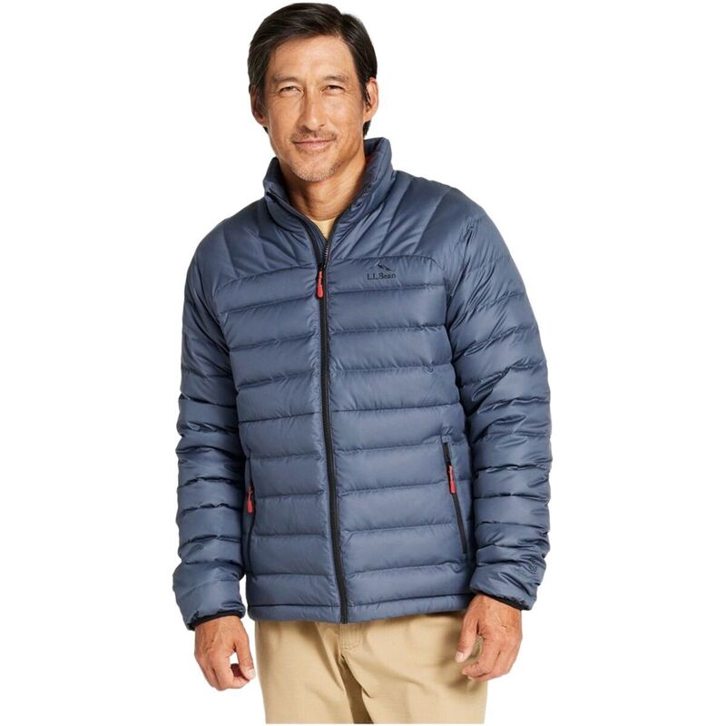 エルエルビーン メンズ アウター 上衣・上衣 打ち倒す 上衣 L.L.Bean Bean\u0027s Regular Down Jacket - Men\u0027s Gunmetal Gray 薄墨色 コート・ジャケット-メンズファッション