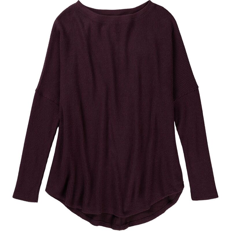 フリーピープル レディース トップス Tシャツ Free People Latte Blues Thermal Solid Top - Women's Chocolate Grape グレープ
