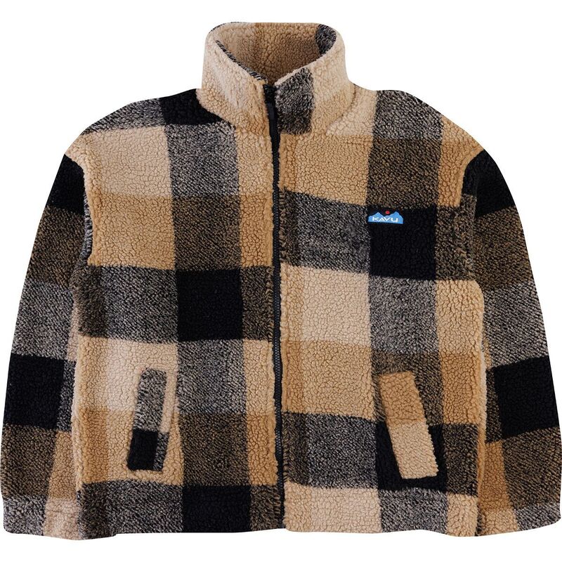 カブー レディース アウター 上衣・上衣 上衣 KAVU Loven Full-Zip Sherpa Jacket - Women\u0027s Hilltop Plaid 照合のしるし